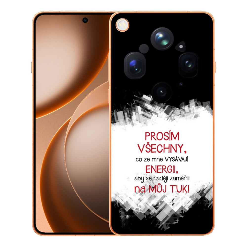 mmCase gél tok az Oppo Find X9 Ultra-hoz – vicces felirattal, 1 db, piros