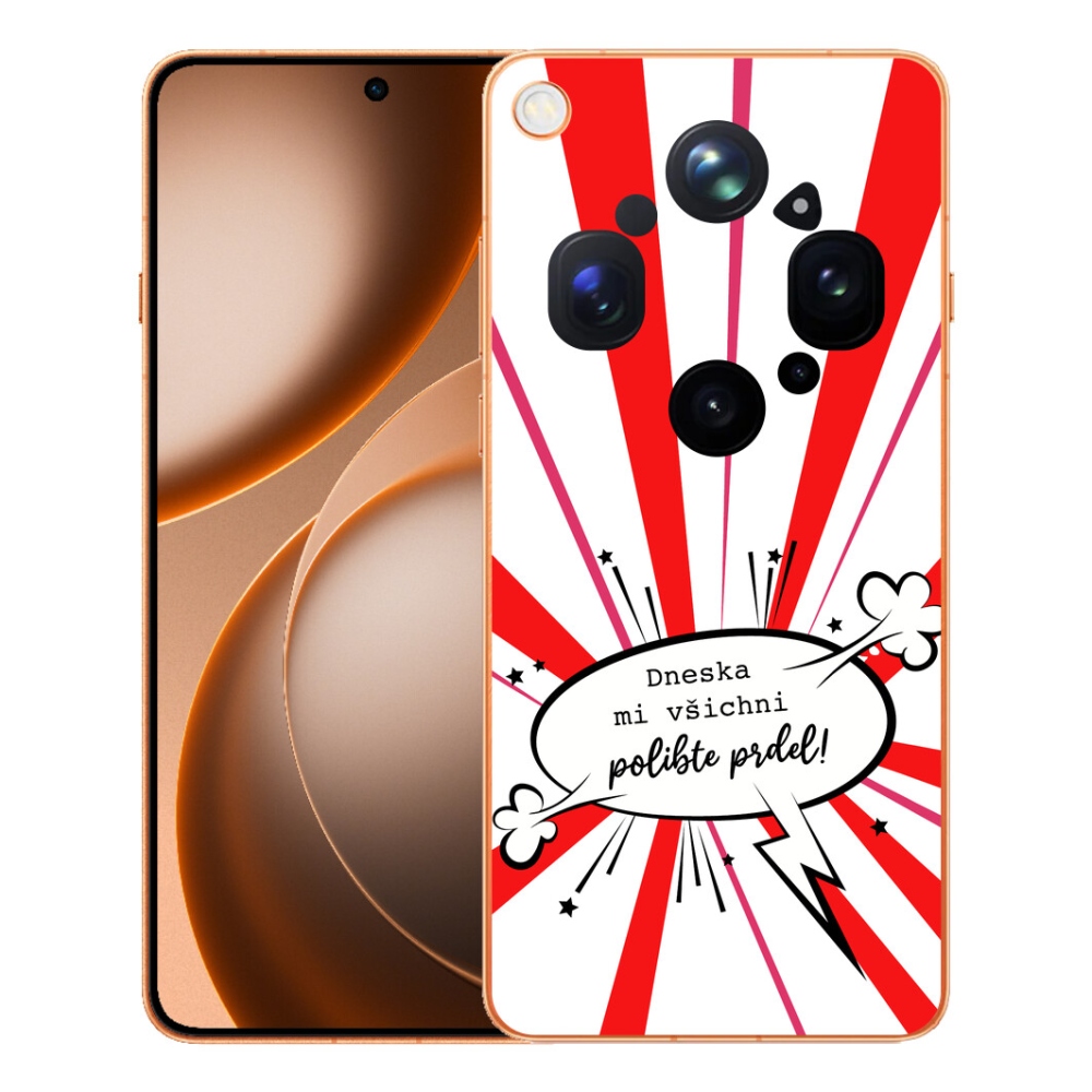 mmCase géltok az Oppo Find X9 Ultra-hoz – vicces felirat, 15, fehér háttér