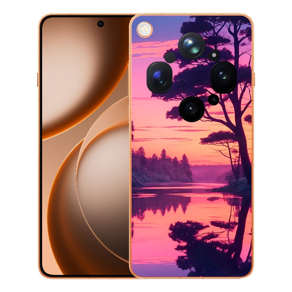 mmCase géltok az Oppo Find X9 Ultra-hoz – naplemente a tó felett