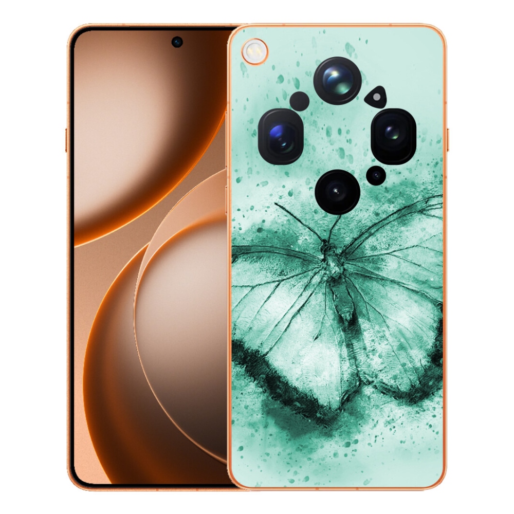 mmCase géltok az Oppo Find X9 Ultra-hoz – zöld pillangó