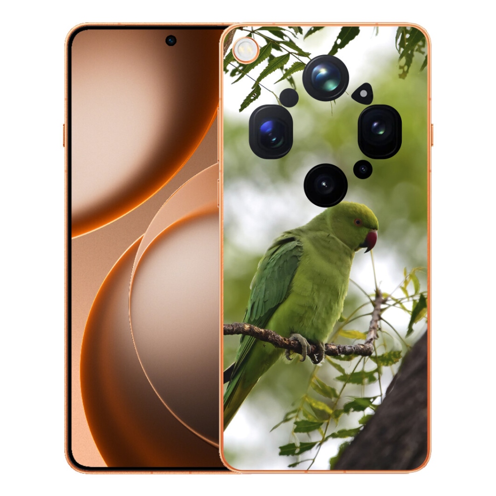 mmCase géltok az Oppo Find X9 Ultra-hoz – zöld papagáj