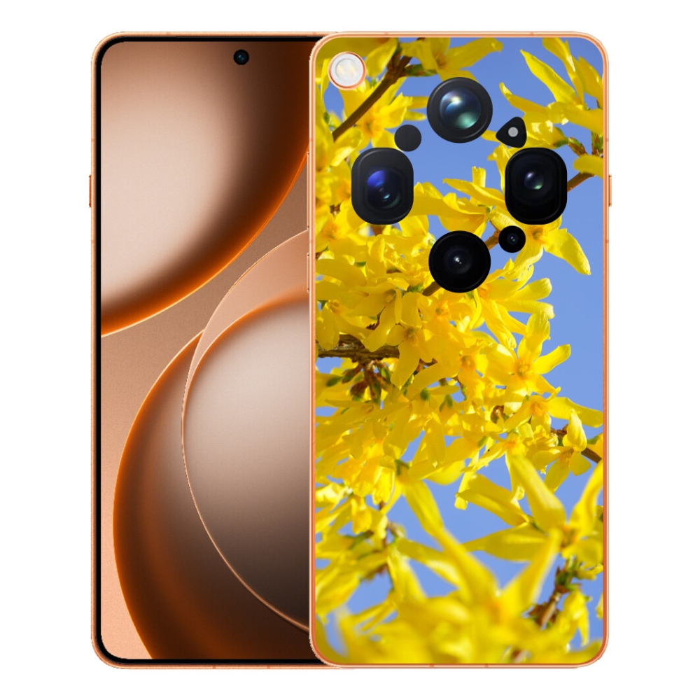 mmCase gél tok az Oppo Find X9 Ultra-hoz – sárga virágok