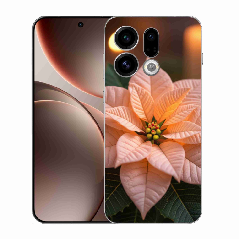 Gél borítás mmCase az Oppo Find X9-hez - mikulásvirág