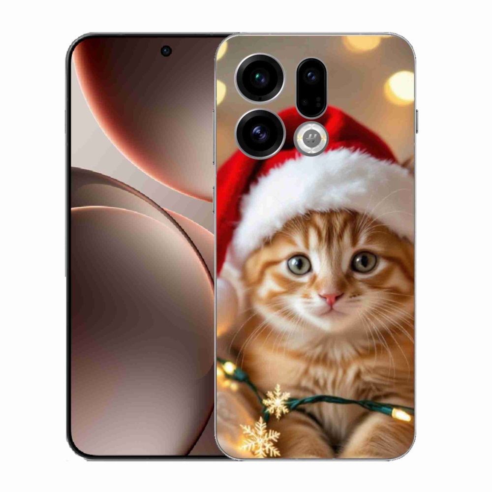 Gél borítás mmCase az Oppo Find X9-hez - Karácsonyi cica