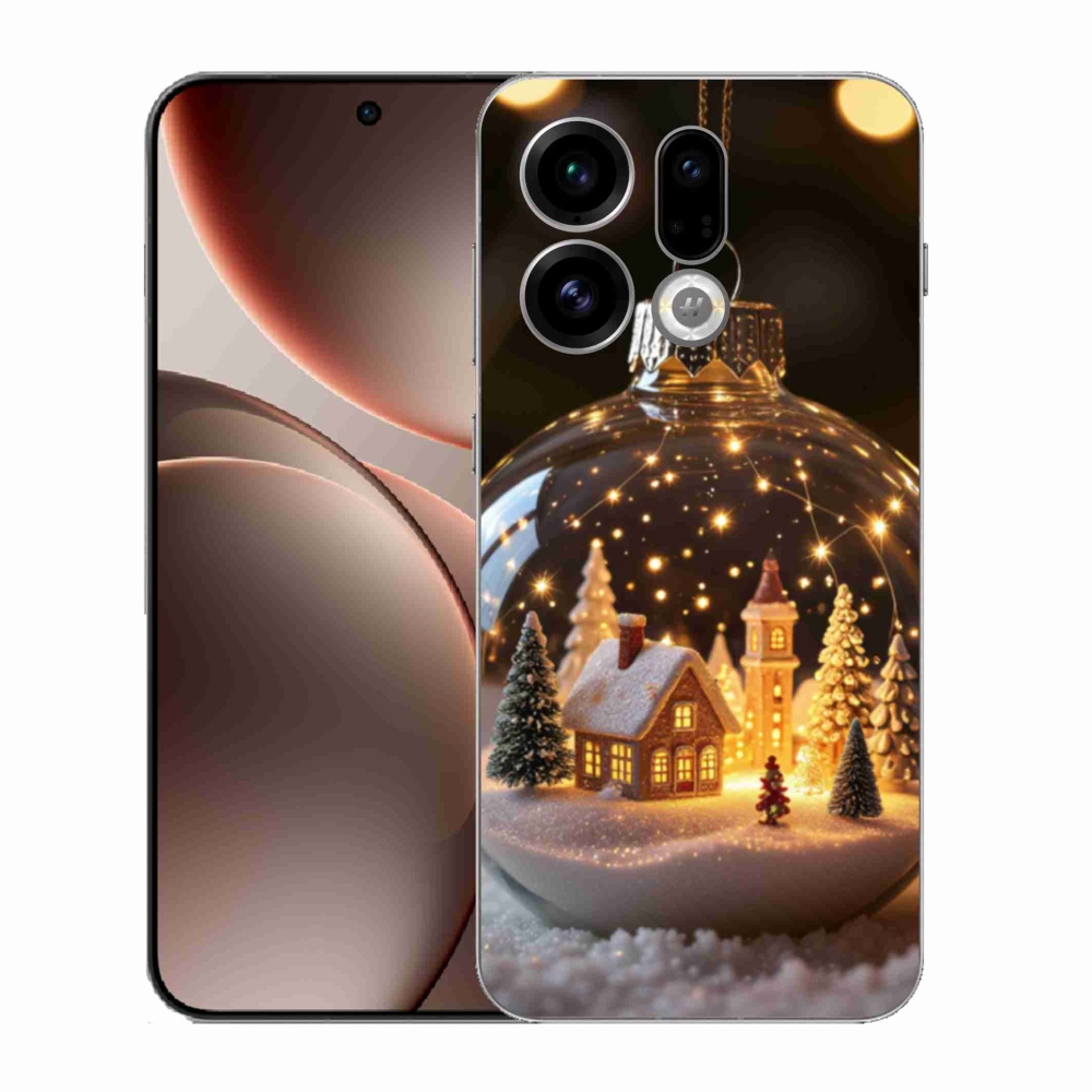 Gél borító mmCase az Oppo Find X9-hez - Karácsonyi golyók 3