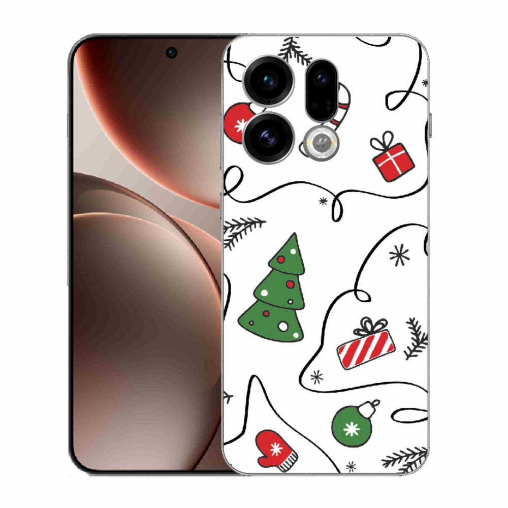 Gél borító mmCase az Oppo Find X9-hez - karácsonyi motívumok
