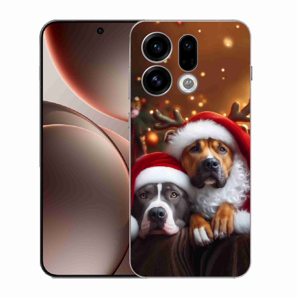 Gél borító mmCase az Oppo Find X9-hez - Karácsonyi kutyák