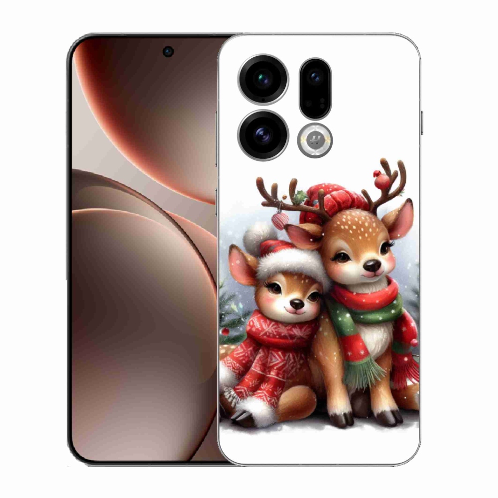 Gél borítás mmCase az Oppo Find X9 számára - karácsonyi rénszarvas