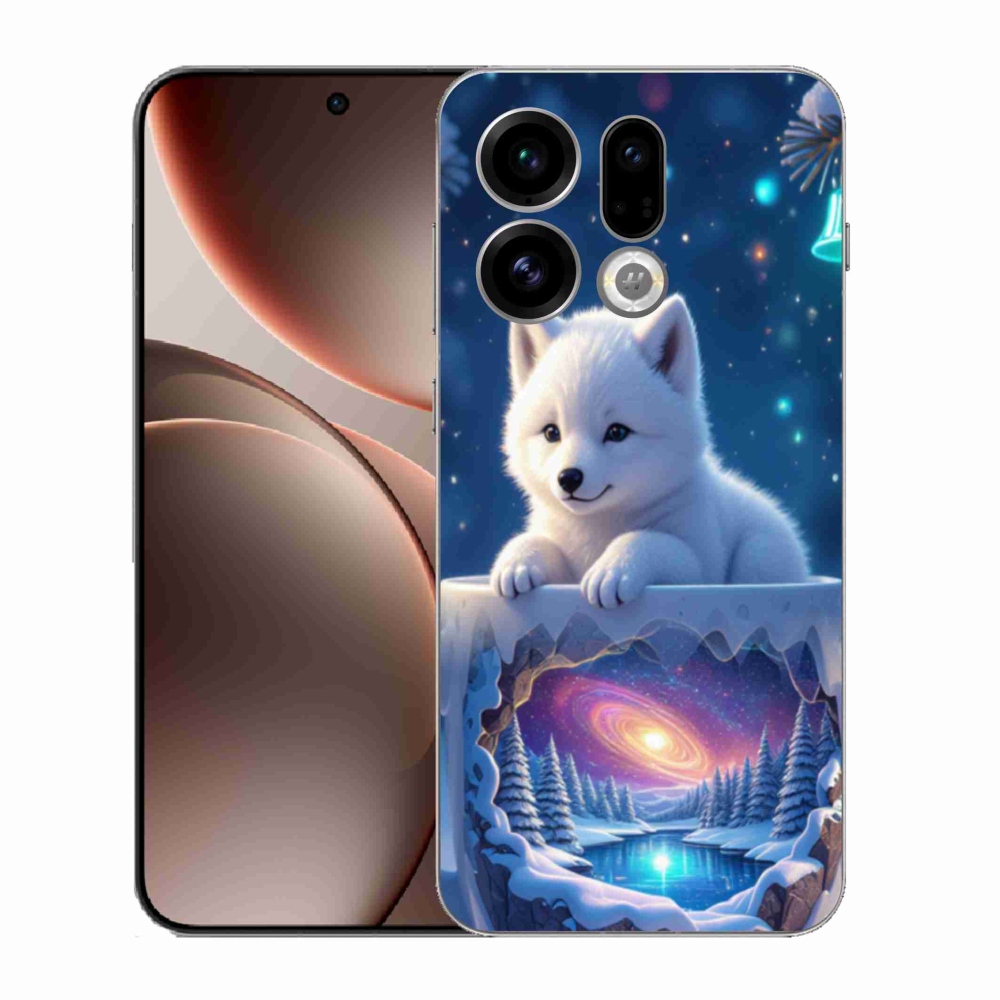 Gél borítás mmCase az Oppo Find X9-hez - Karácsonyi kölyökkutya