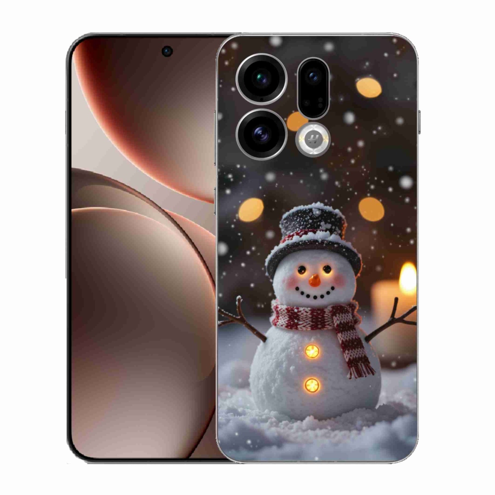 Gél borítás mmCase az Oppo Find X9-hez - boldog hóember