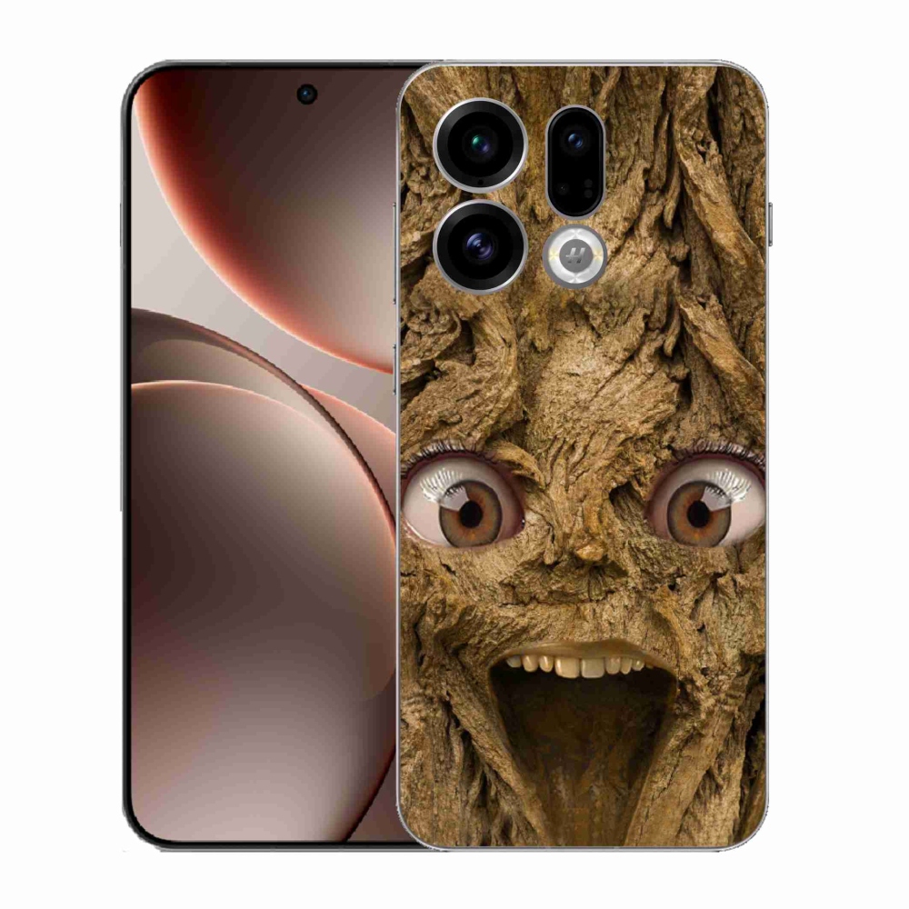 Gél borító mmCase az Oppo Find X9-hez - boldog fa szemekkel