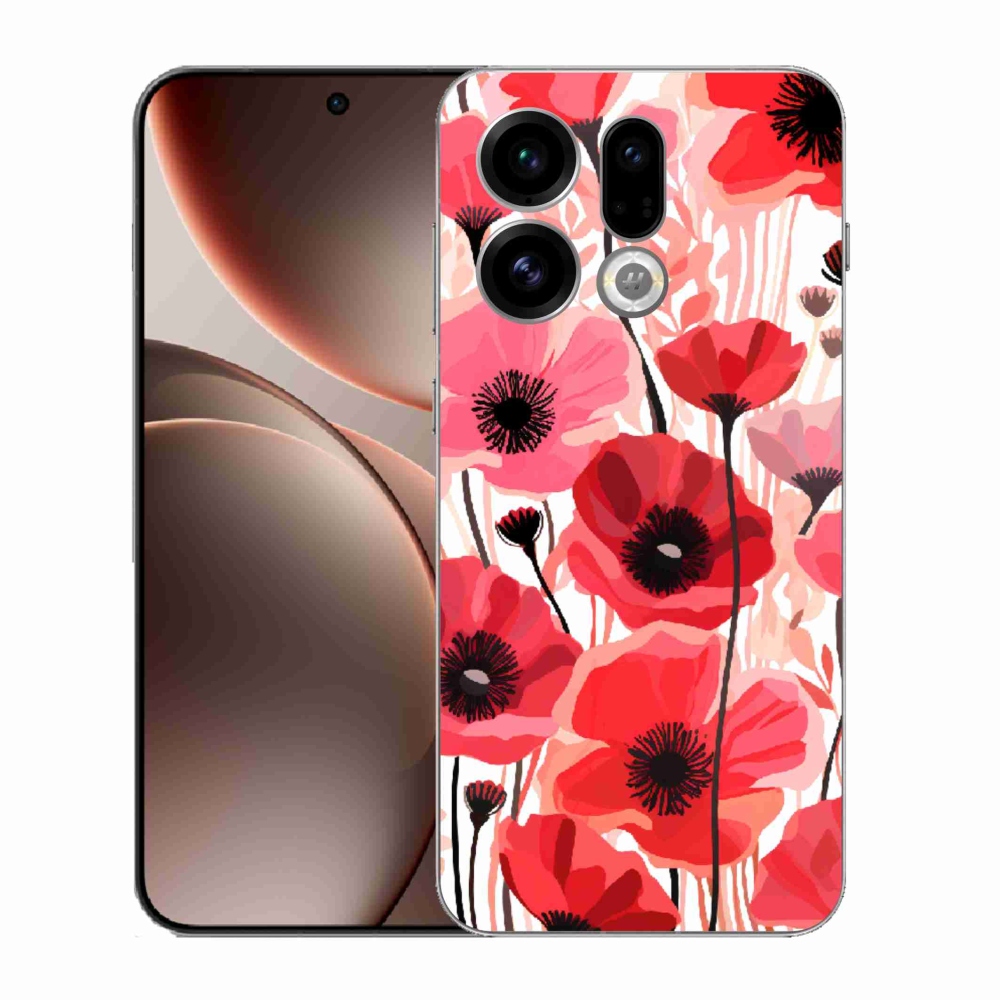 Gél borítás mmCase az Oppo Find X9-hez - mákos 1