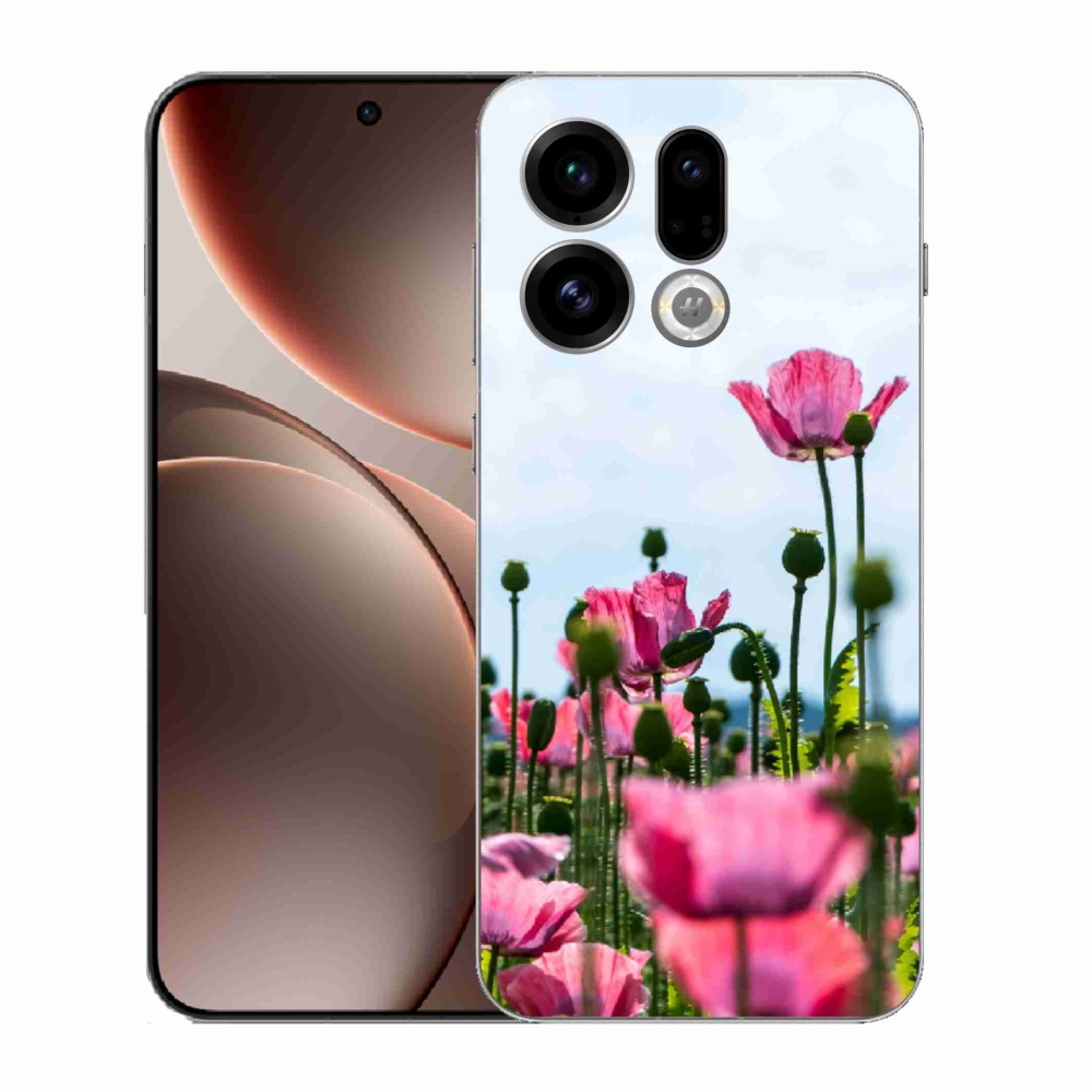 Gél borítás mmCase az Oppo Find X9-hez - mákvirágos