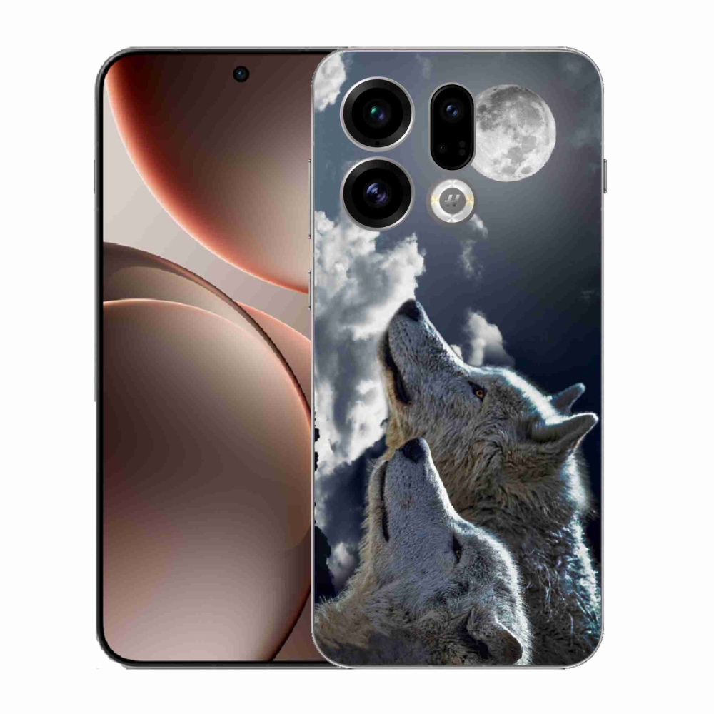 Gél borítás mmCase az Oppo Find X9-hez - farkasok