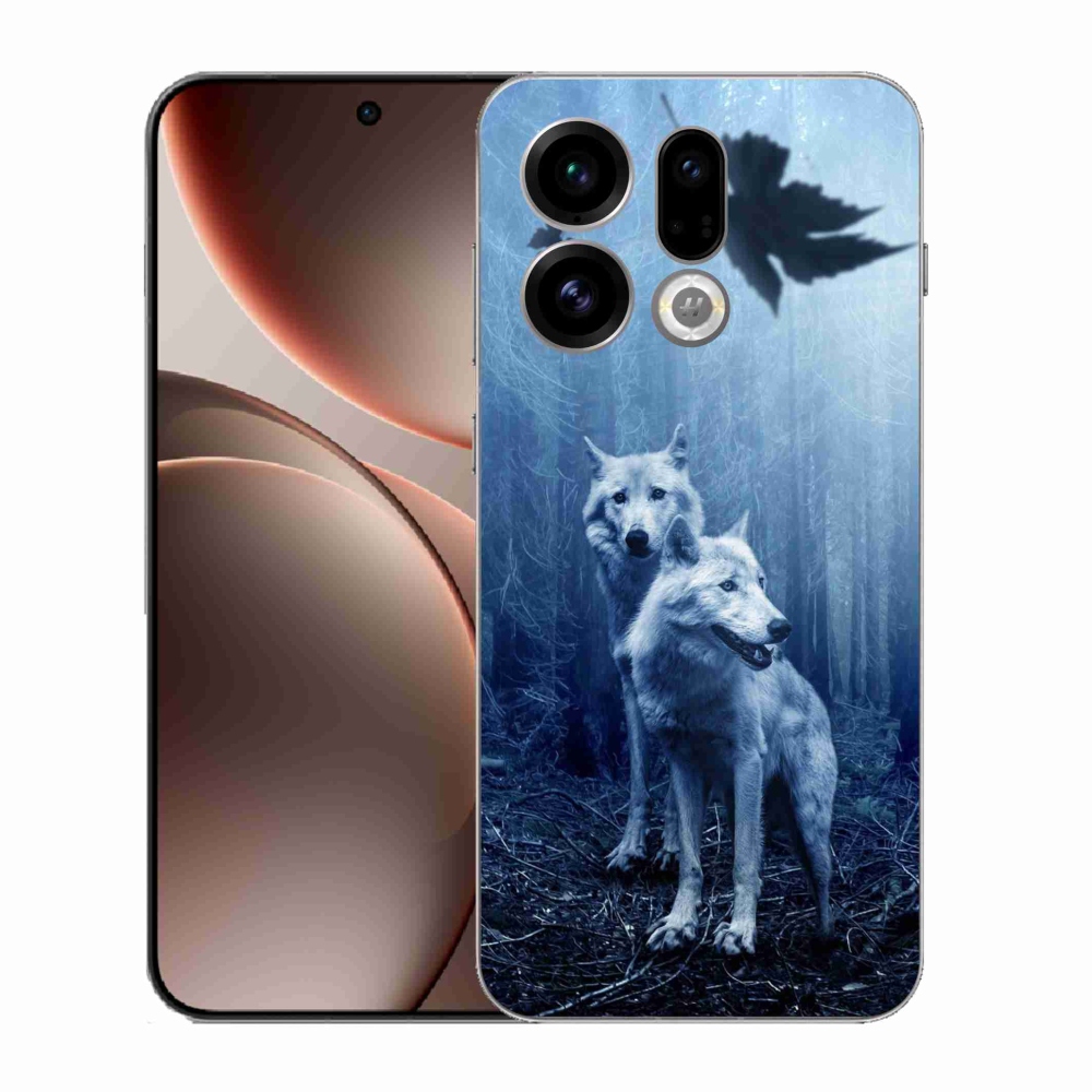 Gél borítás mmCase az Oppo Find X9-hez - farkasok az erdőben
