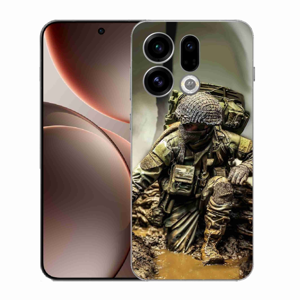 Gél borítás mmCase az Oppo Find X9 számára - katona