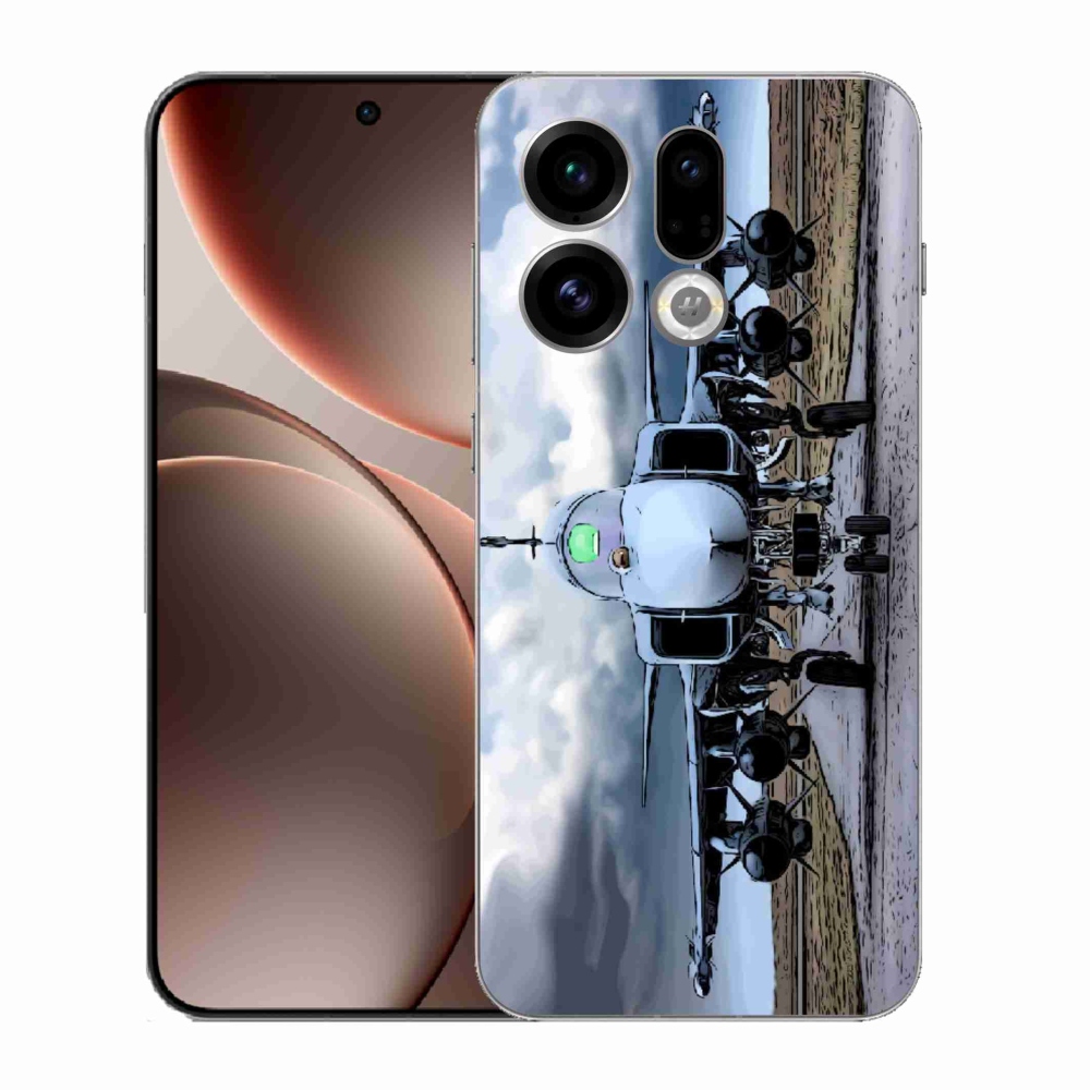 Gél borítás mmCase az Oppo Find X9 számára - katonai repülőgépek