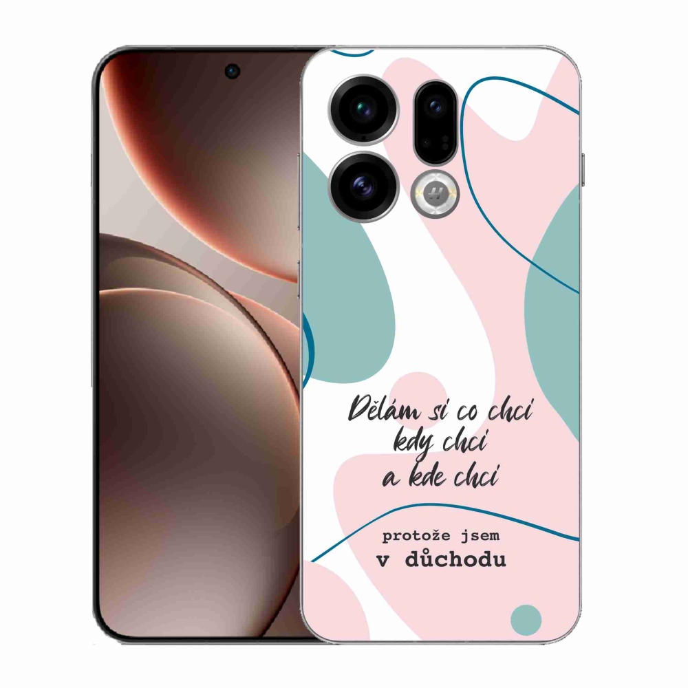 Gél borító mmCase az Oppo Find X9-hez - vicces szöveg 10 fehér háttérrel