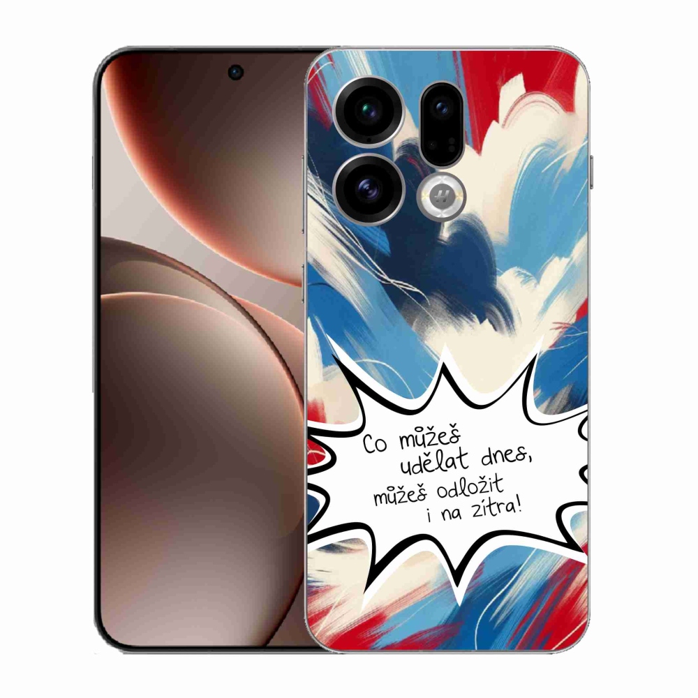 Gél borító mmCase Oppo Find X9 - vicces szöveg 9 fehér háttérrel