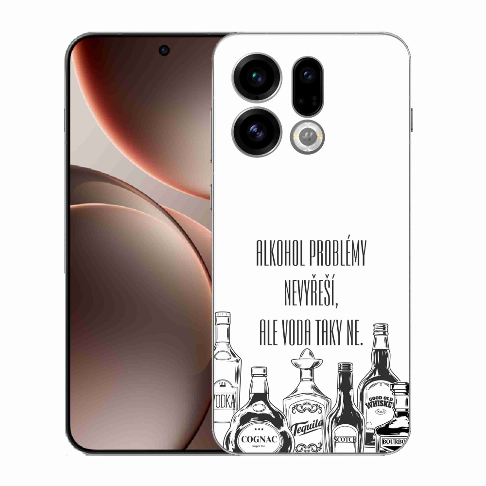 Gél borító mmCase az Oppo Find X9-hez - vicces szöveg fehér háttérrel
