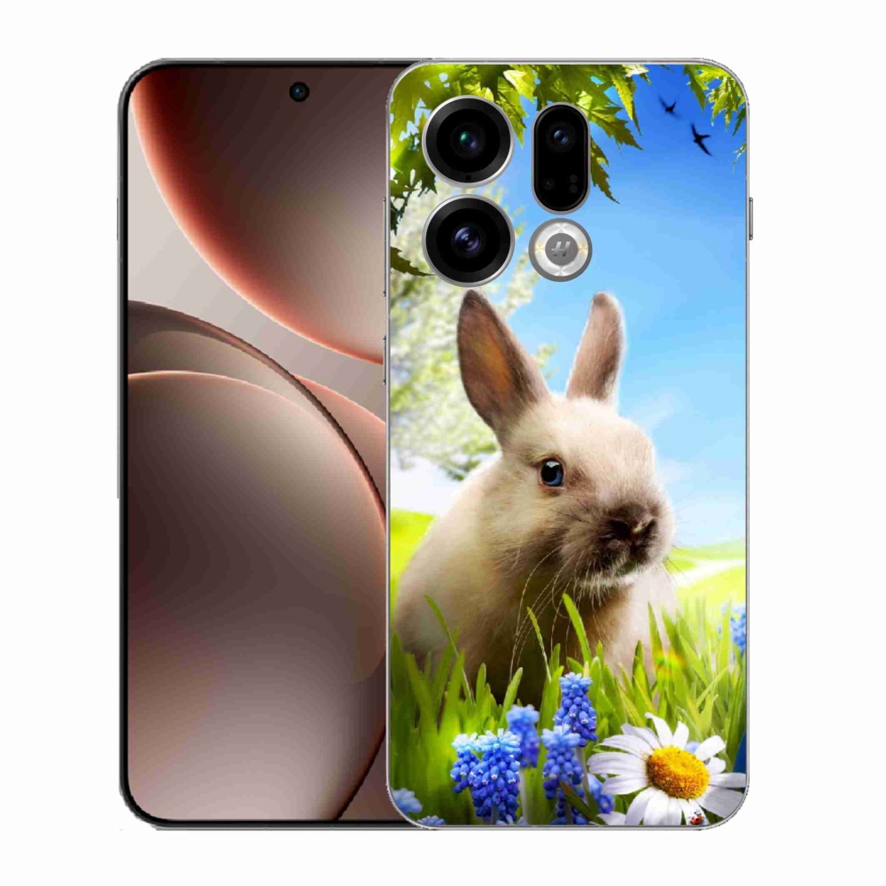Gél borítás mmCase az Oppo Find X9 számára - nyuszi