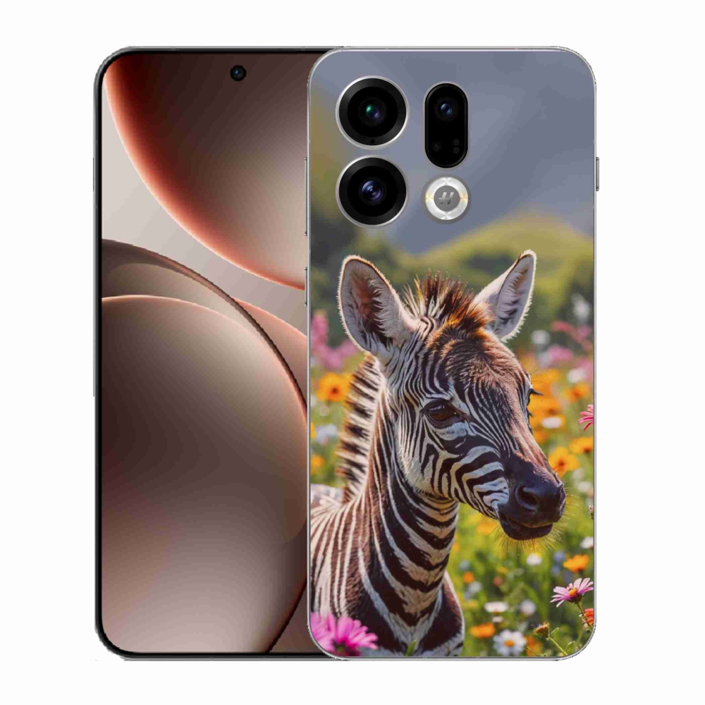 Gél borítás mmCase az Oppo Find X9-hez - zebra a réten