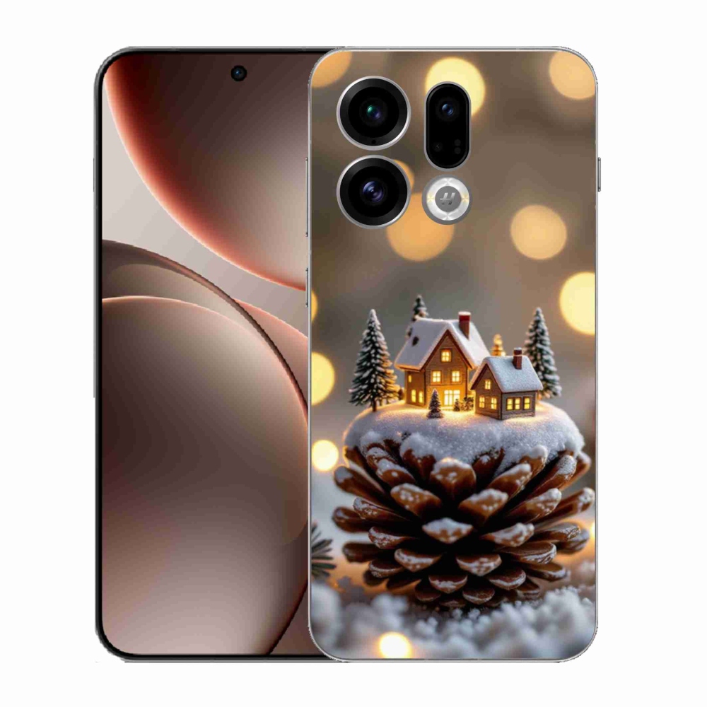 Gél borítás mmCase az Oppo Find X9-hez - téli falu