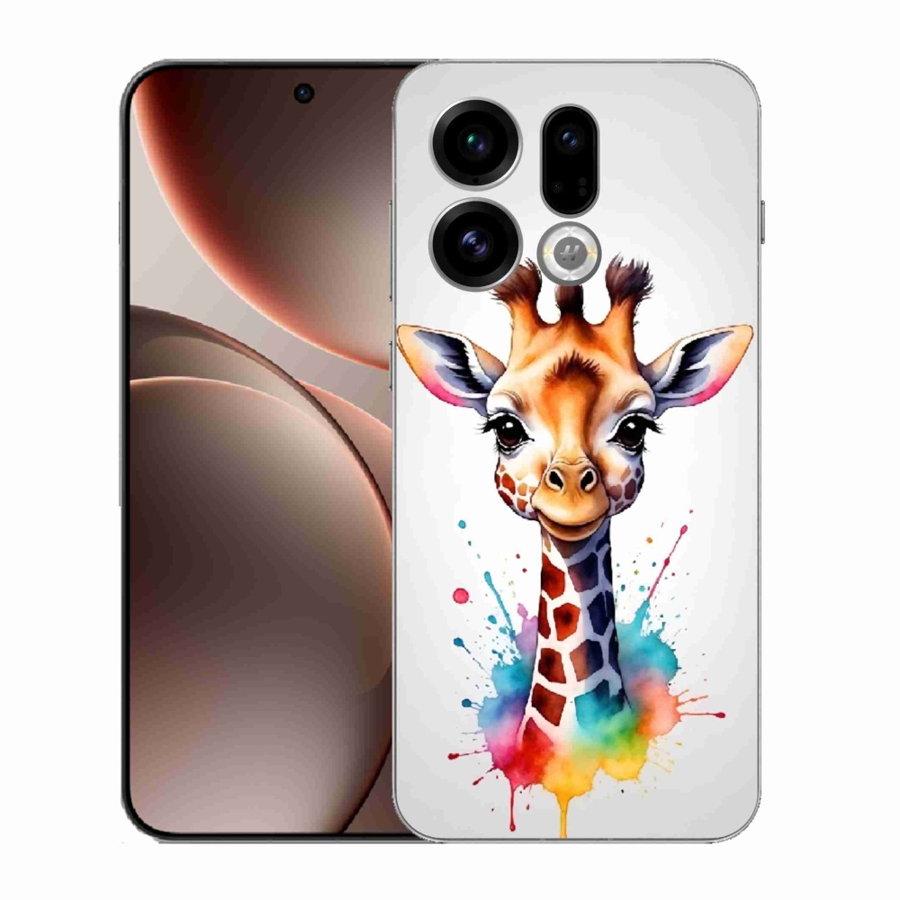 Gél borítás mmCase az Oppo Find X9-hez - zsiráf 1