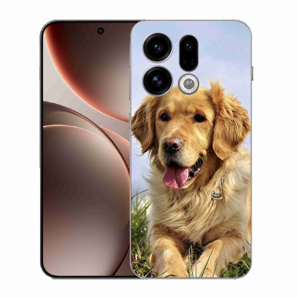 Gél borítás mmCase az Oppo Find X9-hez - arany retriever
