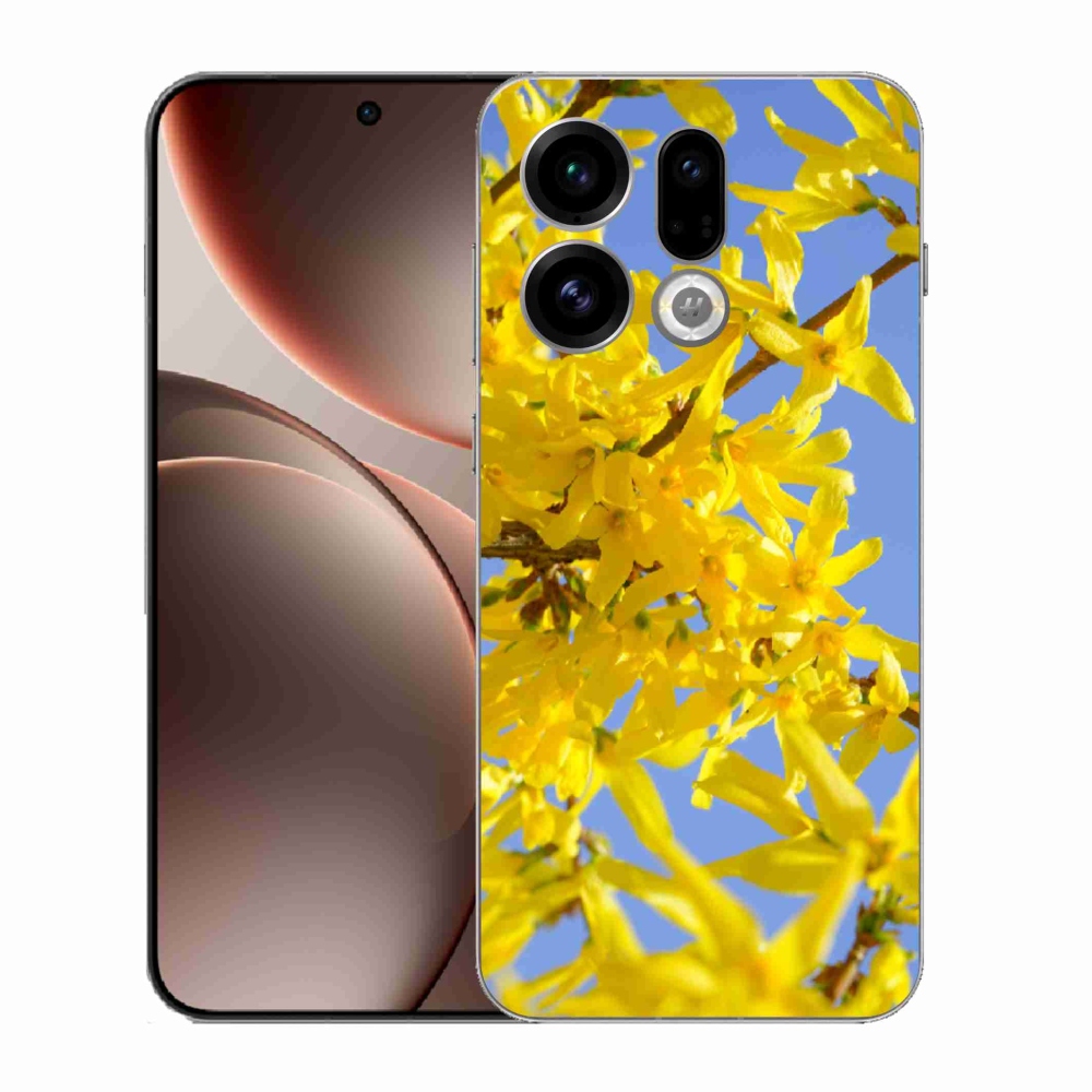 Gél borítás mmCase az Oppo Find X9-hez - sárga virágok