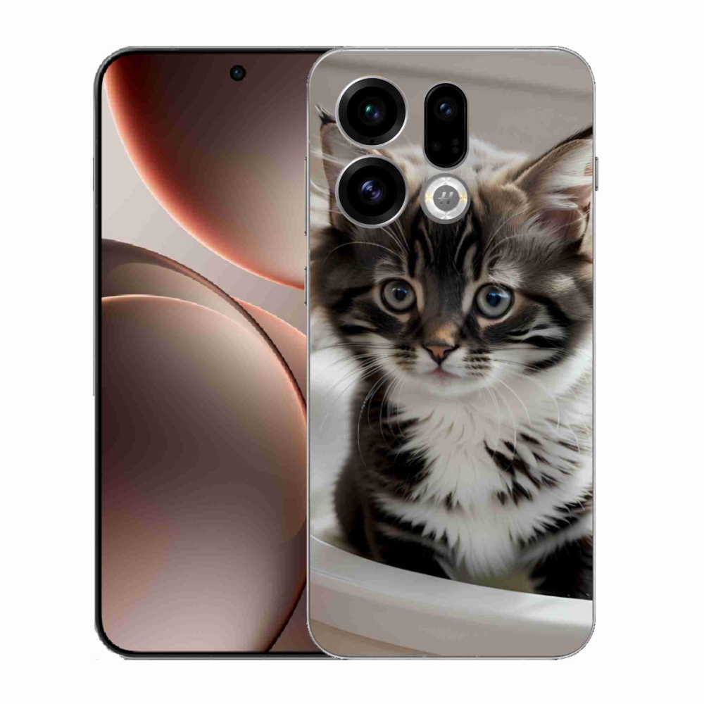 Gél borítás mmCase az Oppo Find X9-hez - kíváncsi cica