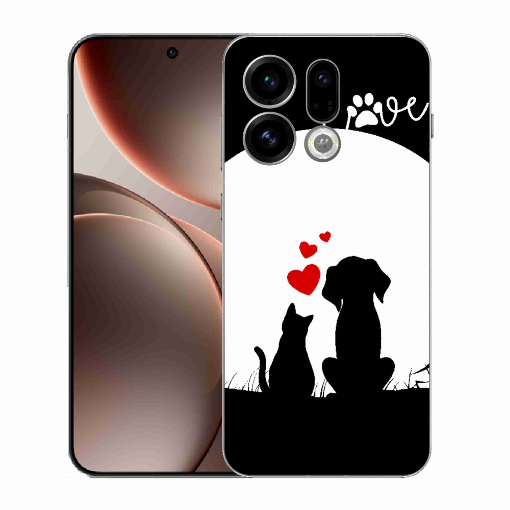 Gél borító mmCase az Oppo Find X9-hez - állatszerelem