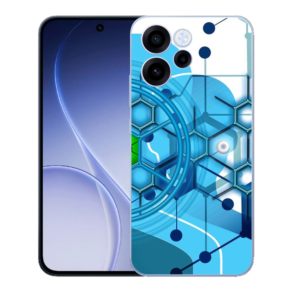 mmCase géltok az Oppo Reno 15 FS 5G-hez – absztrakt minta 2