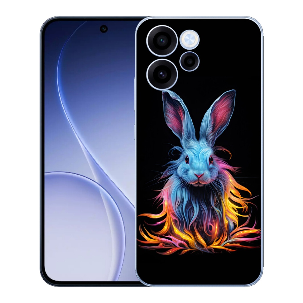 mmCase gélhuzat az Oppo Reno 15 FS 5G-hez – absztrakt nyúl