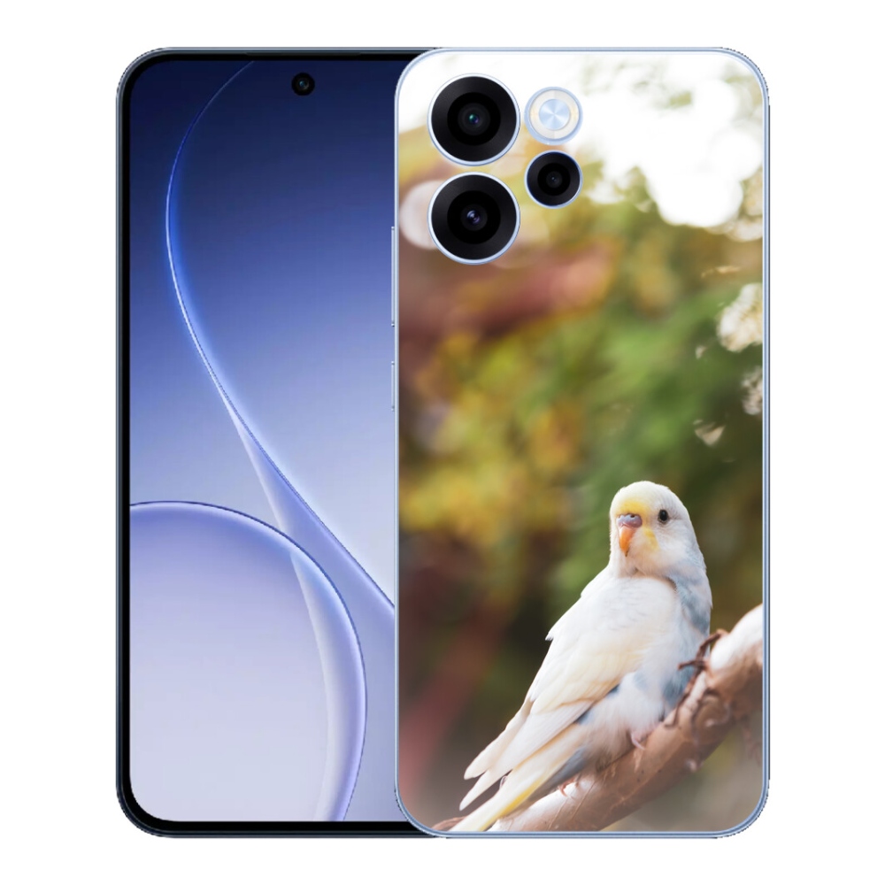 mmCase géltok az Oppo Reno 15 FS 5G-hez – fehér papagáj