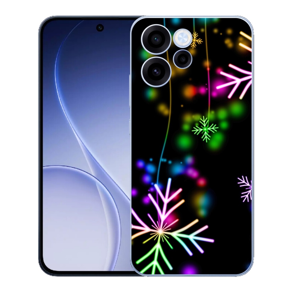 mmCase géltok az Oppo Reno 15 FS 5G-hez – színes hópelyhek