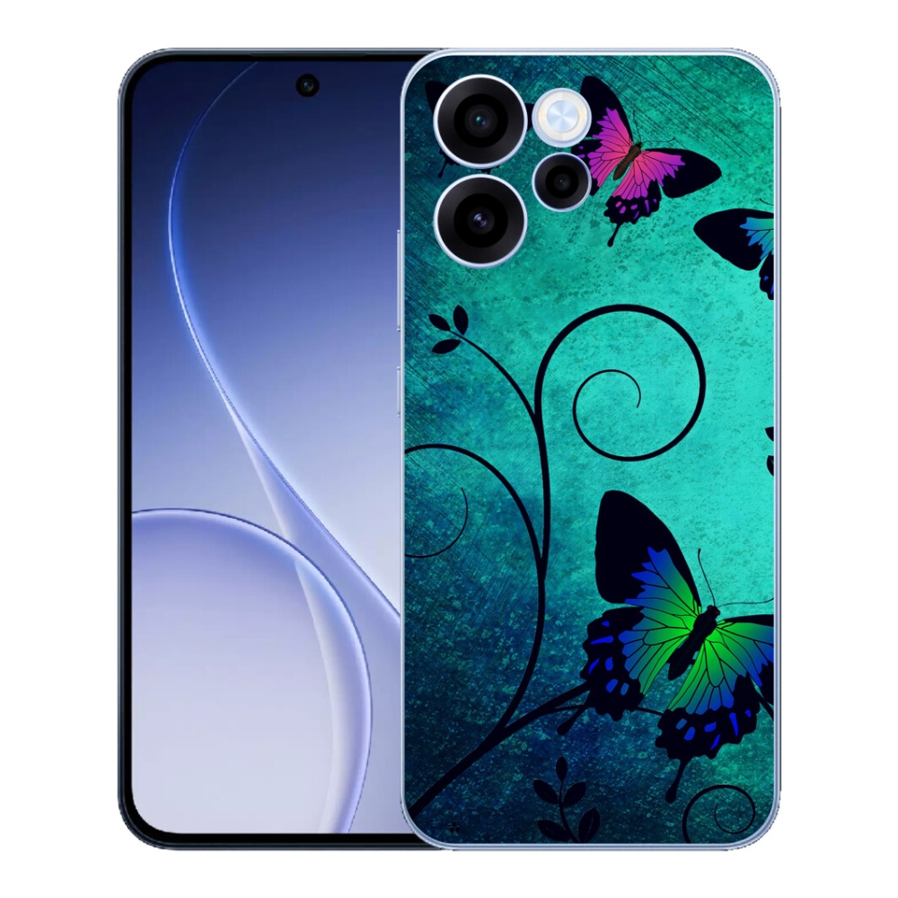 mmCase gélhuzat az Oppo Reno 15 FS 5G-hez – színes pillangók