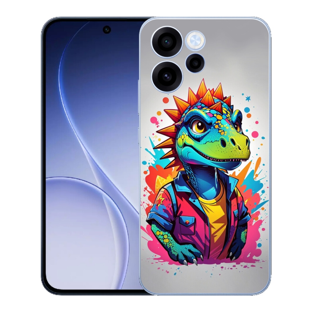 mmCase géltok az Oppo Reno 15 FS 5G-hez – színes dinoszaurusz