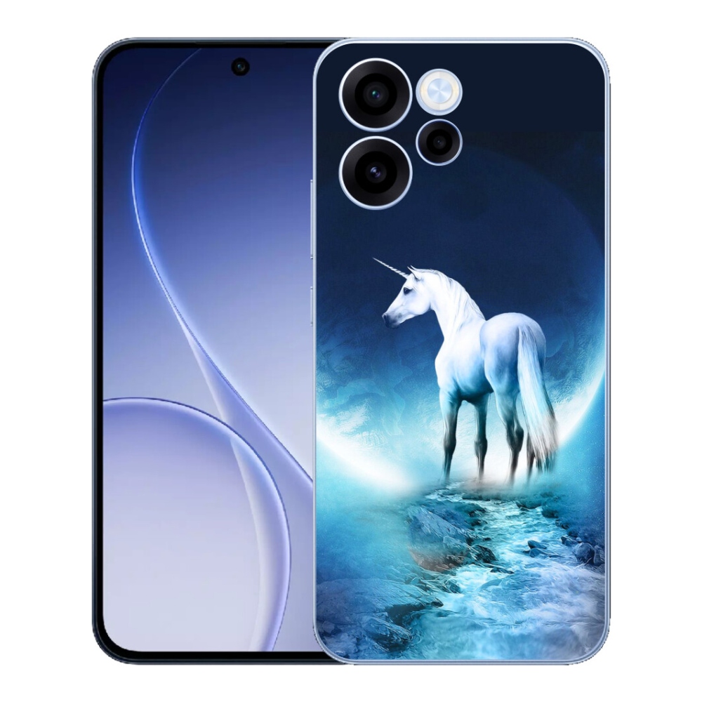 mmCase gélhuzat az Oppo Reno 15 FS 5G-hez – fehér egyszarvú