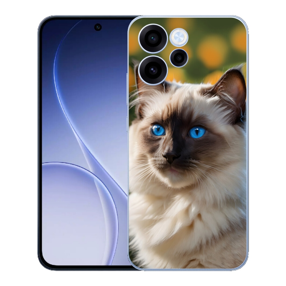 mmCase géltok az Oppo Reno 15 FS 5G-hez – fehér ragdoll