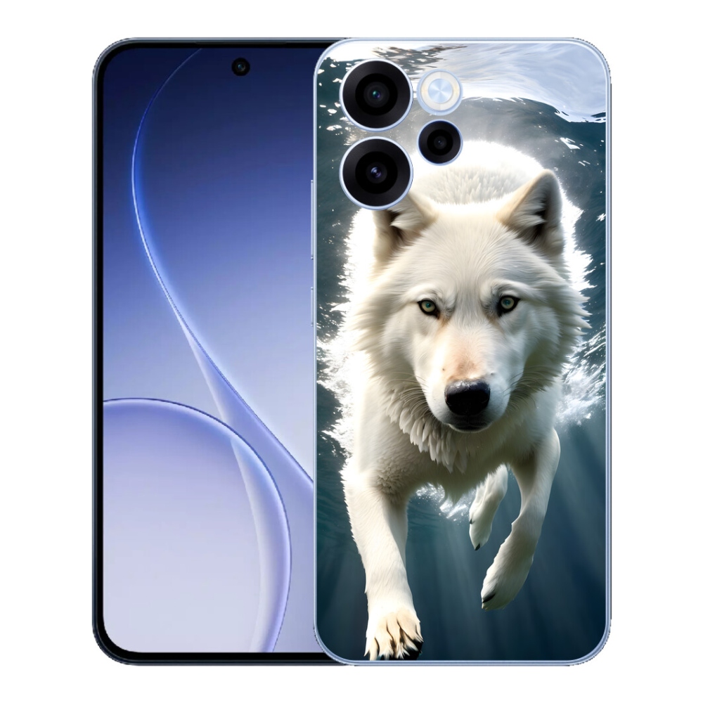 mmCase gél tok az Oppo Reno 15 FS 5G-hez – fehér farkas