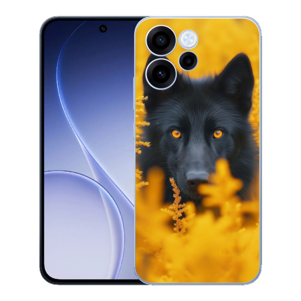 mmCase gél tok az Oppo Reno 15 FS 5G-hez – fekete farkas 2