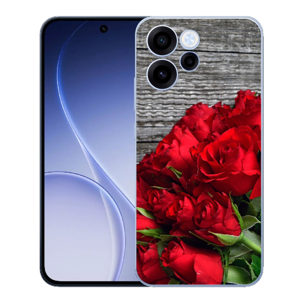 mmCase géltok az Oppo Reno 15 FS 5G-hez – vörös rózsák