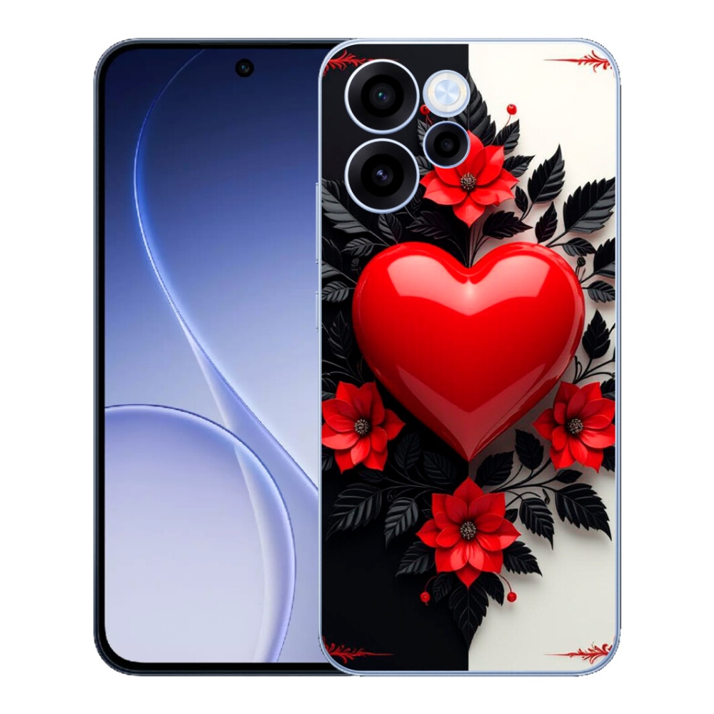 mmCase géltok az Oppo Reno 15 FS 5G-hez – piros szív