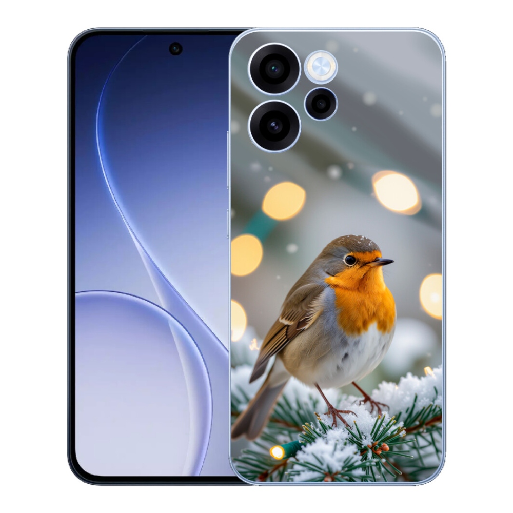mmCase gélhuzat az Oppo Reno 15 FS 5G-hez – téli vörös