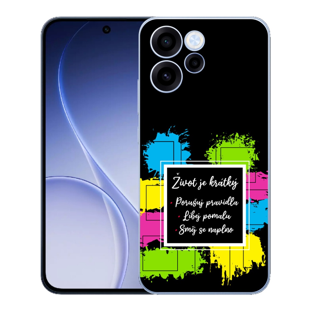 mmCase géltok az Oppo Reno 15 FS 5G-hez – idézet 5, fekete háttérrel
