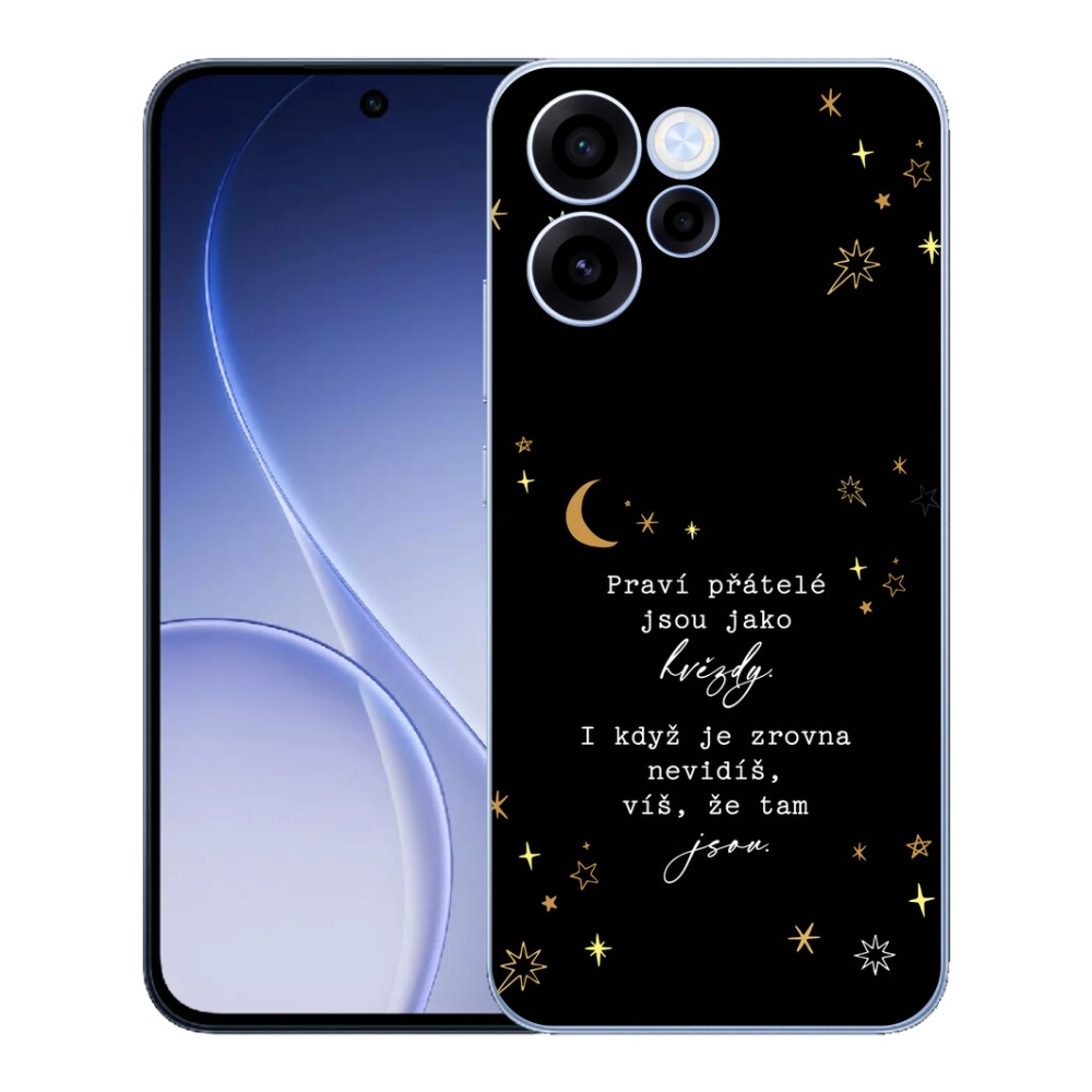 mmCase géltok az Oppo Reno 15 FS 5G-hez – idézet 6, fekete háttérrel