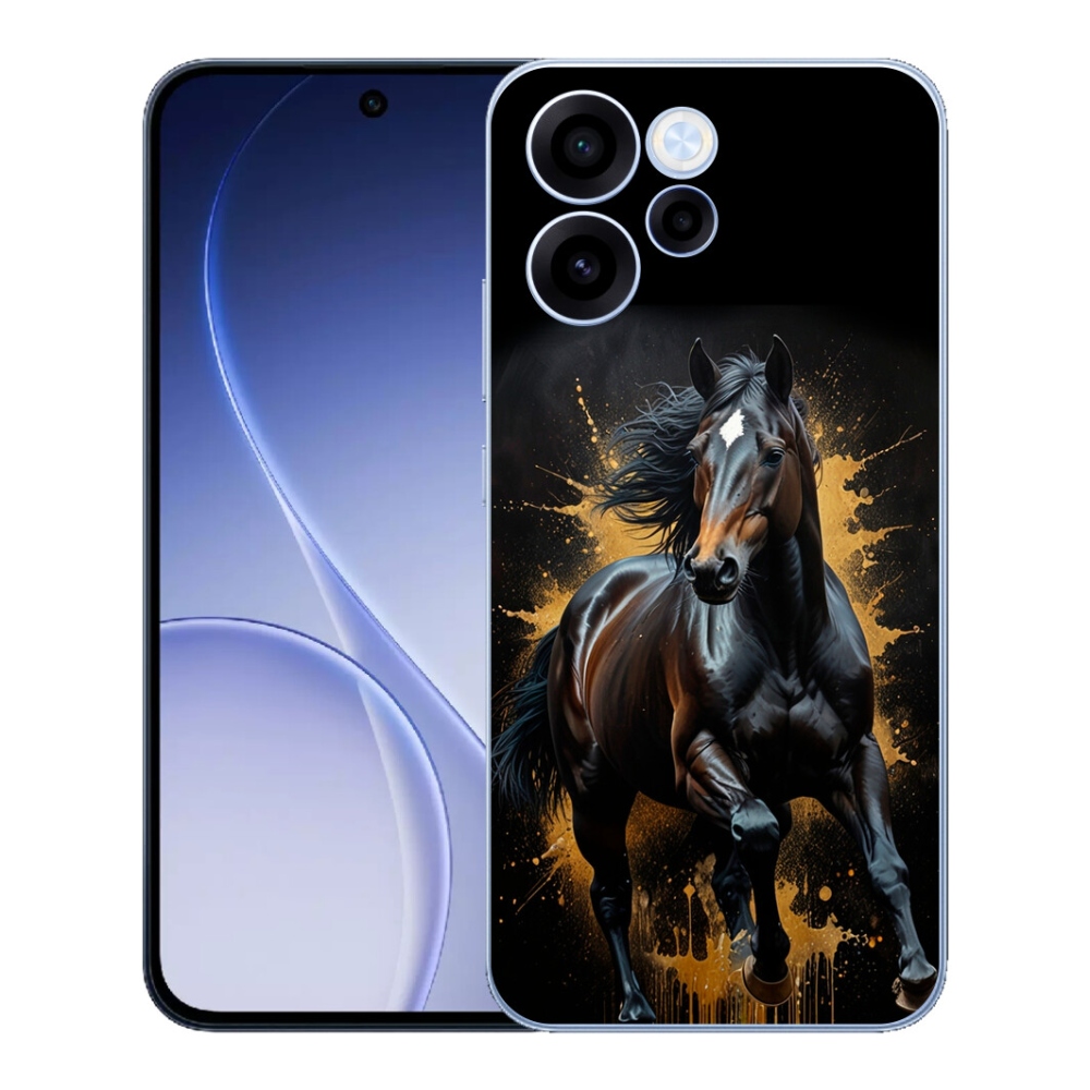 mmCase géltok az Oppo Reno 15 FS 5G-hez – elegáns fekete csikó
