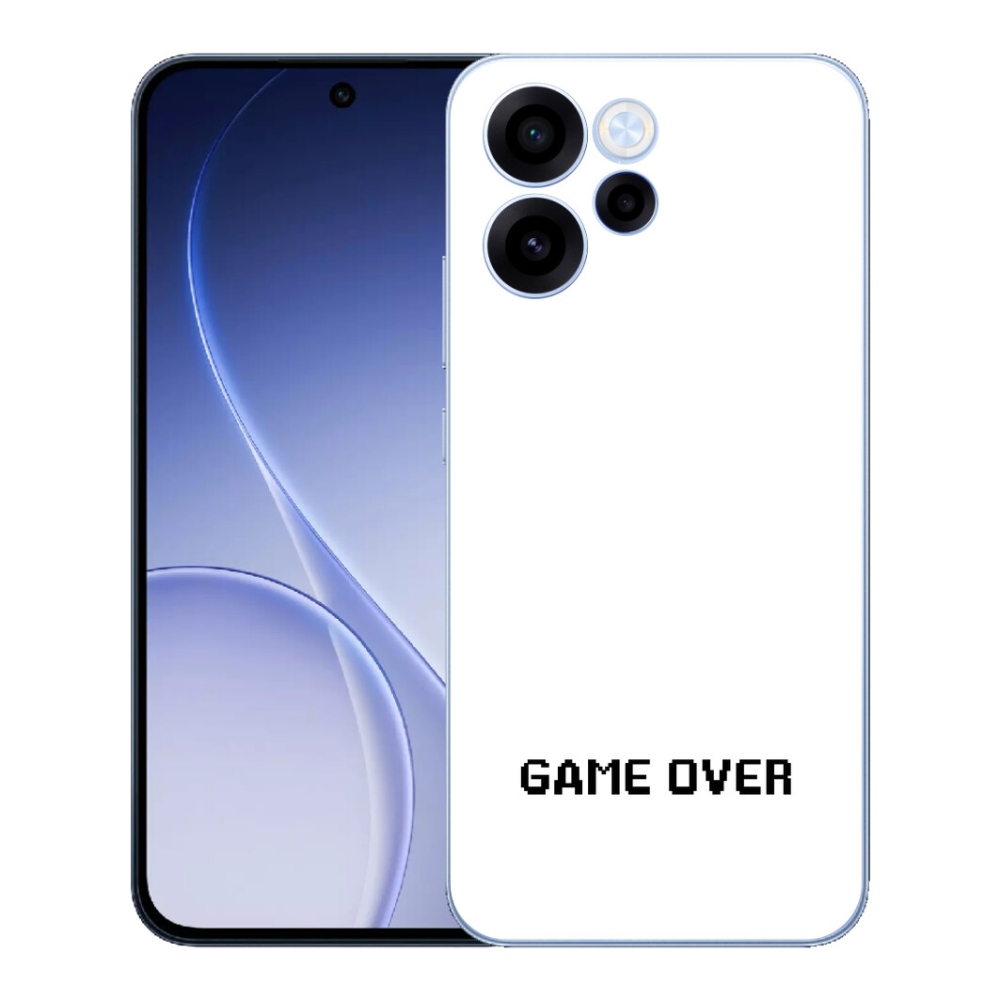 mmCase gél tok az Oppo Reno 15 FS 5G-hez – „game over” fehér háttérrel