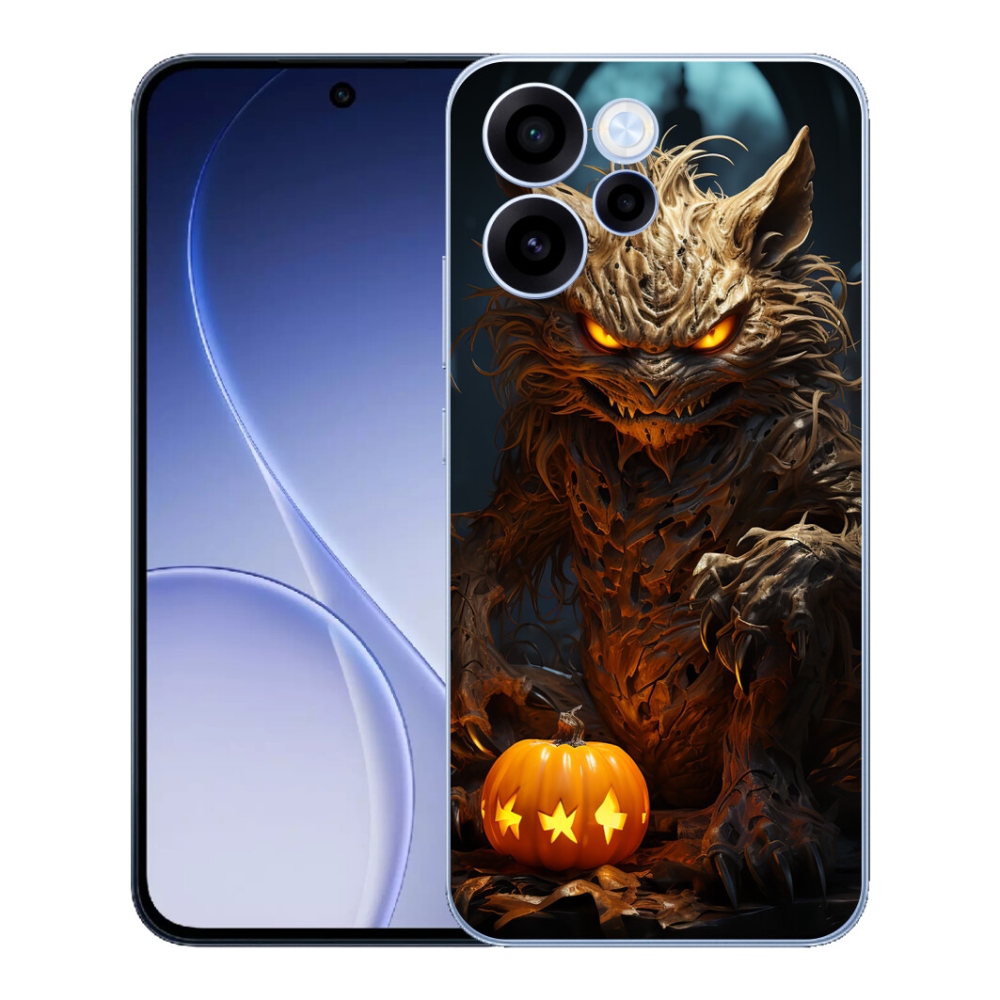 mmCase gél tok az Oppo Reno 15 FS 5G-hez – halloweeni szörny